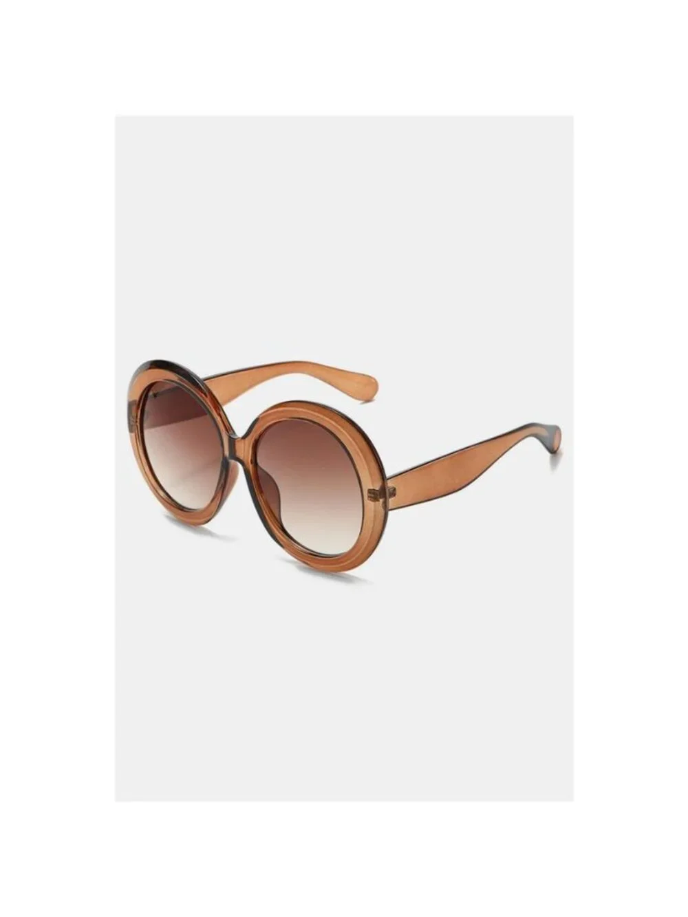 Oversized Round Frame Fashion Sunglasses